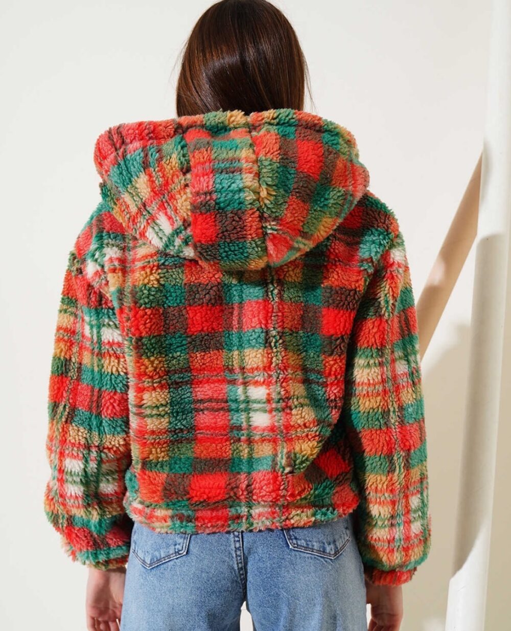 FERMUARLI PELUŞ CEKET - Görsel 2
